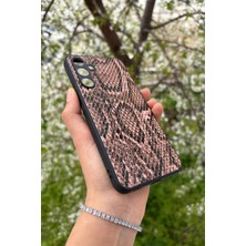 Glazef Galaxy A16 Yılan Desenli Kabartma Dokulu Kılıf