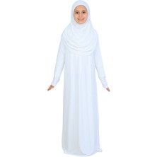 Modish Group Kız Çocuk Namaz Elbisesi – Yumuşak Viskon Giyim Abaya & Hijab + Çanta Seti