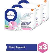 Otribebe Yumuşak Uçlu Nazal Aspiratör 3 Adet
