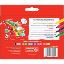 Aesco Faber-Castell Eğlenceli Jumbo Keçeli Kalem,12'li, 12 Renk