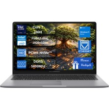 Asus Expertbook P1 P1503CVA Intel® Core™ 7 240H 64GB Ddr5 512GB SSD 15.6"fhd (1920 x 1080) 300NITS WIN11HOME Taşınabilir Bilgisayar+Mouse Hediyeli HP1503CVAC716512G0DEX05