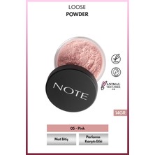 Note Cosmetics Note Loose Powder 05 Pink Makyaj Sabitleyici Matlaştırıcı Toz Pudra
