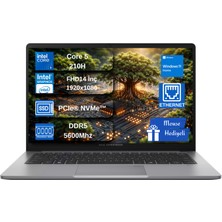 Asus Expertbook P1 P1403CVA Intel® Core™ 5 210H 32GB Ddr5 1tb SSD 14"fhd (1920 x 1080) 300NITS WIN11HOME Taşınabilir Bilgisayar HP1403CVAC516512G0DEX08