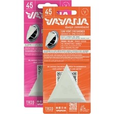 Aesco Vavana Araba Klima Kokusu 2'li Set -Trio Oto Kokusu | Bpa & Sıvı Içermez | 45 Gün Etkili (Mango Melon | Bubble Gum)