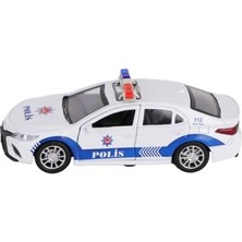Nessi World FY6238-12D Displayda Metal Çek Bırak Polis Arabası