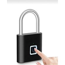 Mobee Akıllı Parmak Izi Kilit Şarjlı Asma Kilit IP65 Su Geçirmez Anahtarsız Güvenlik Kilidi MKMP-0057
