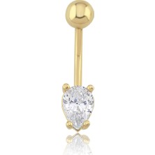 Cherry By Özkonak Dangle Altın Göbek Piercing