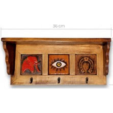 Portmanto Duvar Askılığı, Şans Spiritüel Temalı Elbise, Havlu, Bornoz ASKISI16X36X9 cm