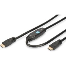 Digitus HDMI Kablo Altın Uçlu Siyah (15M) Fhd