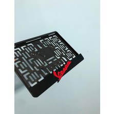 3A Dijital 3ADİJİTAL Kırmızı Siyah Vespa Motor Plakalık