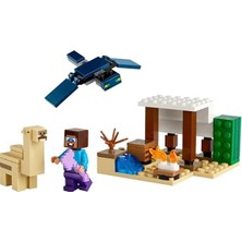 Aesco LEGO Minecraft Steve'in Çöl Keşfi 21251-6 Yaş ve Üzeri Macera Oyunları Seven Çocuklar Için 3 Adet LEGO Minecraft Minifigürü Içeren Yaratıcı Oyuncak Yapım Seti (75 Parça)