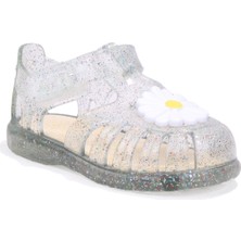 Igor S10322 Tobby Gloss Flor Beyaz  Günlük Kız Çocuk Sandalet