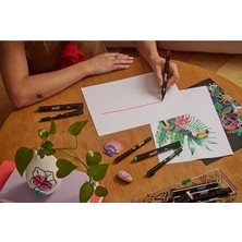 Aesco Sharpıe Creative Marker Akrilik Boya Kalemleri | Yuvarlak Uçlu Su Bazlı Boya Kalemi | Mürekkep Kağıda Geçirmez ve Çoğu Yüzey Üzerine Yazar | 12 Adet