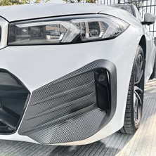 Ramm Bmw G20 Lcı Ön Tampon Bıçağı Sağ + Sol Parlak Karbon - G20 Lcı M Sport 2023+