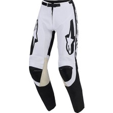Alpinestars Racer Riway Off-Road Motosiklet Pantolonu Beyaz  Siyah