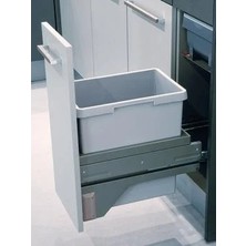 Hafele Euro Cargo-S Raylı Çöp KUTUSU,GRI,1X30LT