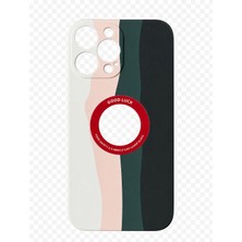 Akbix Accessory iPhone 13 Pro Max Uyumlu Desenli Renkli Silikon Kılıf