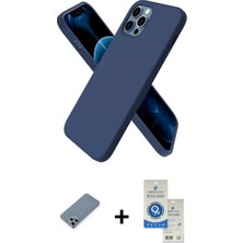 Pileli Store Pilelistore™ iPhone 12 Pro Max Kılıf Kozmos Yansıma Özel Seri - Şeffaf Royal Nano Ekran Koruyucu + Metal Kamera Lens Koruma Cam - Gs