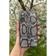 Glazef Galaxy A16 Yılan Desenli Kabartma Dokulu Kılıf