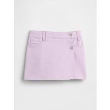 Gap Kız Çocuk Lila Denim Şort Etek