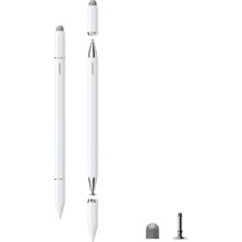 Joyroom 3'ü 1 Arada Manyetik Pasif Kapasitif Stylus Kalem - Beyaz