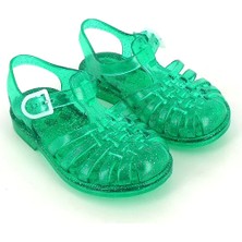 Meduse Sun Vert Paillete - Yeşil Çocuk Sandalet