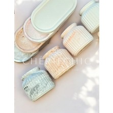 CHERIECHIC Home Büyük Bohem Vazo | Dekor Obje | Beyaz