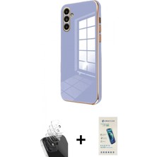 Pileli Store Pilelistore™ Galaxy A25 5g Kılıf Yankı Serisi - Şeffaf Pasifik Cam Ekran Koruyucu + Kamera Lens Koruma Cam - Sf