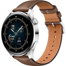 Huawei Watch 3 Classic (46MM)  Kahverengi Deri, OB02595, Kahverengi Deri, Tek Beden