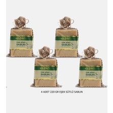 Durusoy Shop Center Akiksir Doğal Eşek Sütlü Sabun 4 Adet 8X110GR