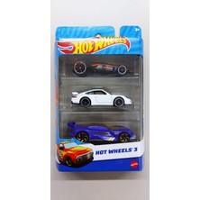 Hot Wheels 3'lü Araba Seti ( Nadir Beyaz Porsche'li ) Mix Set