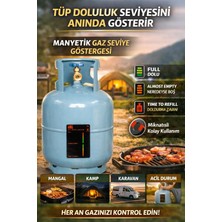Markafox Manyetik Gaz Seviye Göstergesi Lpg Tüp Ölçer Karavan Kamp Aksesuarı MKMP-0062