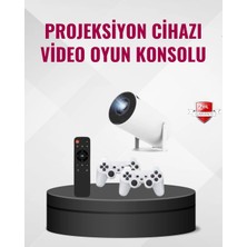 Nevamel® Kablosuz Mini Projeksiyon Cihazı Oyun ve Film Için Taşınabilir Ev Sineması
