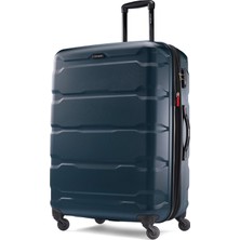 Samsonite Omni Pc Hardside Genişletilebilir Bagaj, Deniz Mavisi/a Touch Of Paradise (Trace Of Paradise), Kareli-Büyük 28 Inç, Dönen Makaralı Omni Pc Hardside Genişletilebilir Bagaj