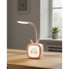 Ucuz Tekno Esnek Gövdeli LED Masa Lambası Taşınabilir Gece Aydınlatması