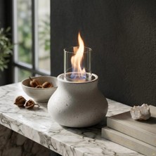 Starfire Pear Terrazzo Bio 1.5 Litre Kapasiteli Beton Şömine