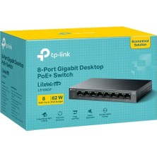 Tp-Link LS108GP 8 Port Poe Gigabit Switch