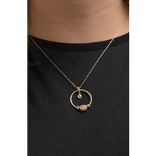 Güneyler Altın Ve Mücevherat Charm Toplu Halka Tasarım Kolye 14 Ayar