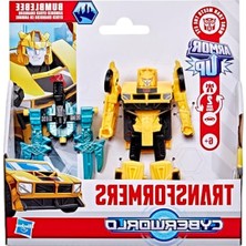 Aesco Cyberworld Bumblebee Zırhlı Siber Değiştiriciler 10 cm Aksiyon Figürü, Araba Moduna Hızlı Değişim, Erkek ve Kız 6 Yaş ve Üzeri Için Robot Oyuncakları