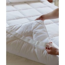 Yatak Pedi Topper | Elyaf Dolgu | Otel Konforu | Terletmez | Ortopedik Destek