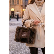 Vivazzaluxe Vintage Peluş Kürk Model Sonbahar, Kış The Bag Bonjeur Kadın El, Kol, Omuz Çanta