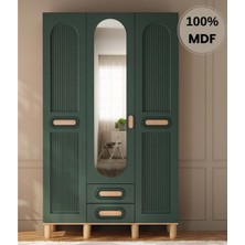 Flances Begonya 3 Kapak Mdf Ayaklı Tasarım Gardırop