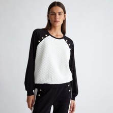 Liu Jo Kadın Beyaz Sweatshirt