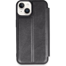 Nerm Iphone 14 Kılıf Flip Cover - Siyah