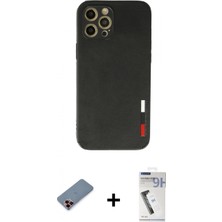 İlk El Grup Pilelistore™ iPhone 12 Pro Max Kılıf Doruk Asil Koleksiyonu - Şeffaf Uv Polymer Nano Ekran Koruyucu + Metal Kamera Lens Koruma Cam - Kı