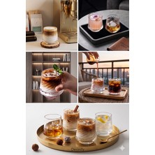 Premium Origami Serisi 2 Parça Espresso ve Viski Cam Bardak Takımı