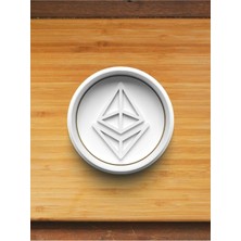 Hobist Kripto Para Etheryum Logosu Kurabiye Kalıbı ve Şeker Hamuru Kalıbı