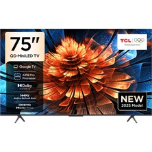 TCL 75Q6C 75" 190 Ekran Uydu Alıcılı 4K Ultra HD MiniLED Google TV