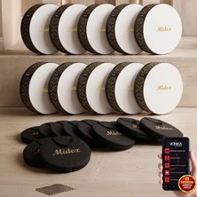 Midex BR-511X 10'lu Bendir Def Toptan Paket Akort Ayarlı El Tutma Oyuklu Çantalı