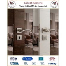 Çelebi Balmondi Rozetli İç Kapı Kolu - Parlak Nikel - Orjinal Ürün - ODA